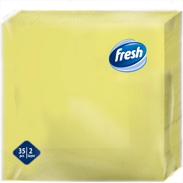 FRESH PAPIRNA SALVETA ŽUTA 2 SLOJA 33X33CM 35KOM