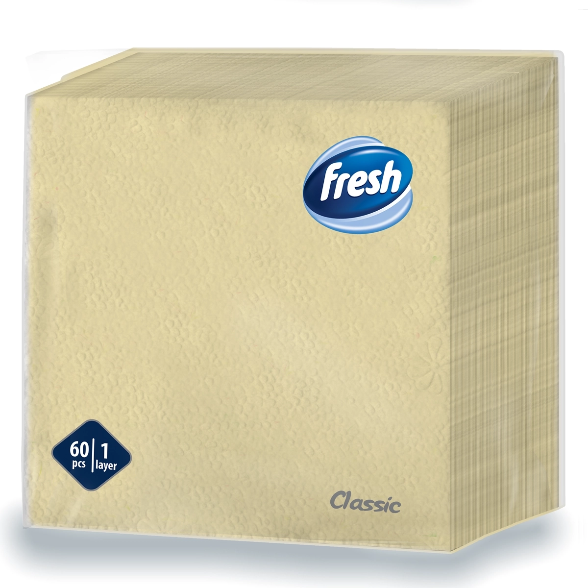 FRESH PAPIRNA SALVETA CLASSIC PASTEL MIX 1 SLOJ 33X33CM 60KOM