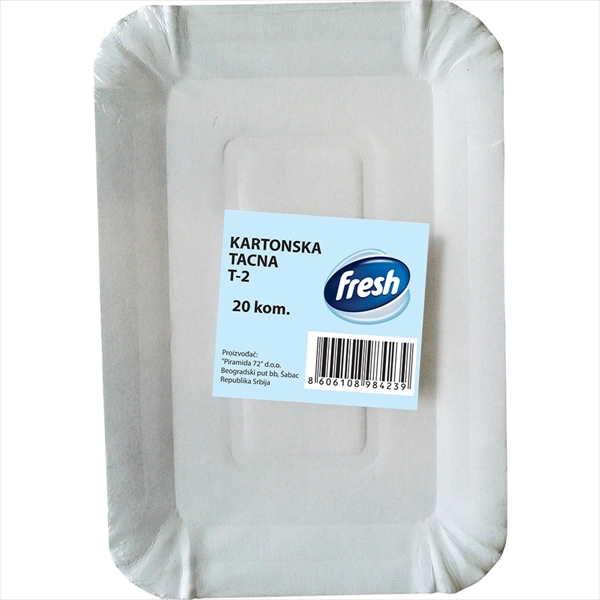 FRESH PAPIRNI TANJIR T-2 20KOM