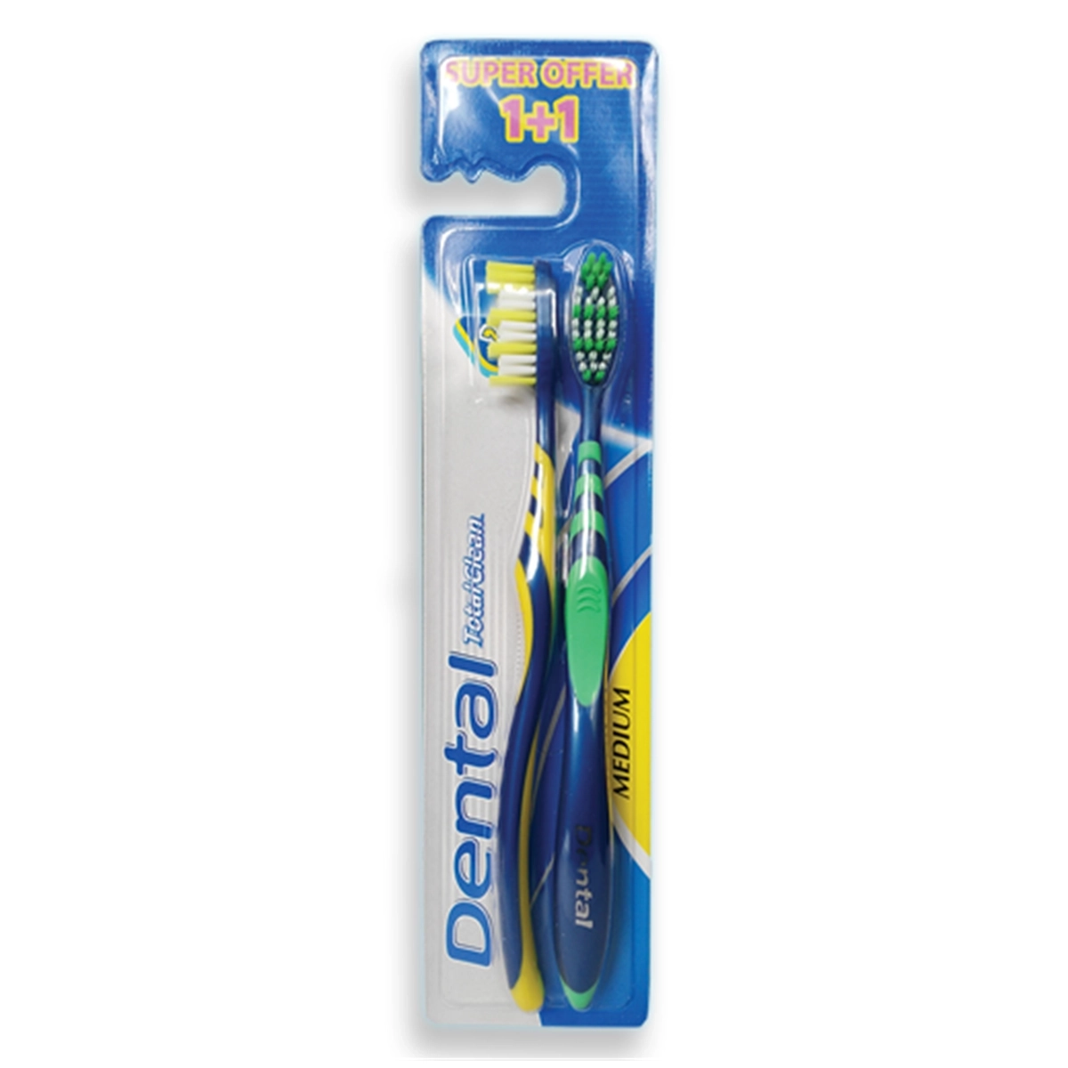 DENTAL ČETKICA ZA ZUBE TOTAL CLEAN MEDIUM 2KOM