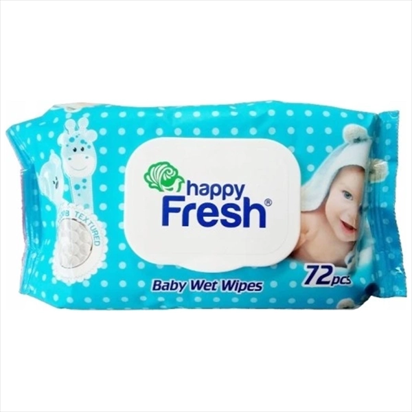 ULTRA COMPACT DEČIJE VL. MARAMICE BABY HAPPY FRESH SA POKLOPCEM 72KOM