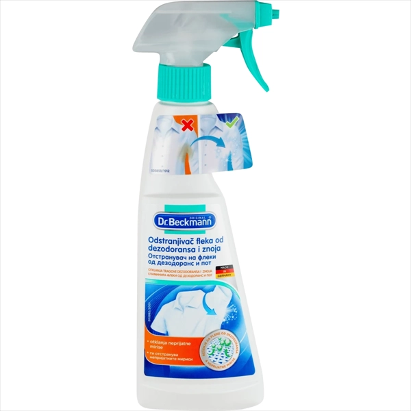 DR.BECKMANN ODSTRANJIVAČ FLEKA OD DEZODORANSA I ZNOJA 250ML
