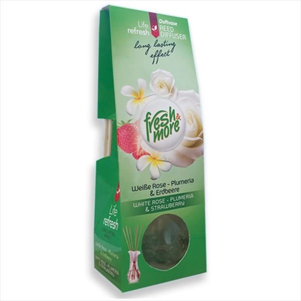 FRESH&MORE OSVEŽ. PROSTORA SA BAMBUS ŠTAPIĆIMA BELA RUŽA I JAGODA 35ML