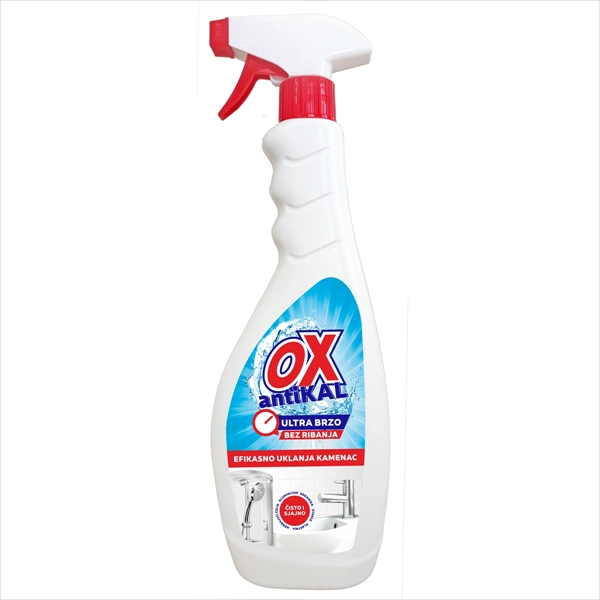 YUCO OX SREDSTVO ZA UKLANJANJE KAMENCA ANTIKAL SA RASPRŠIVAČEM 750ML