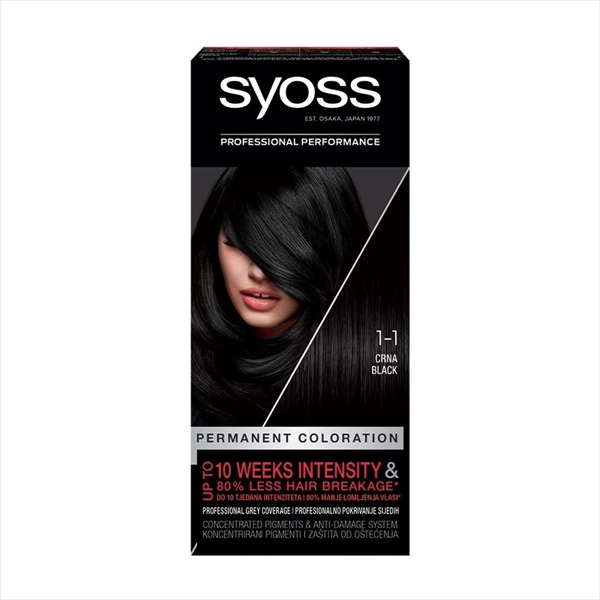 SYOSS BOJA ZA KOSU 1-1 CRNA