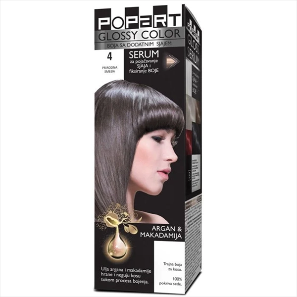 STILL POPART GLOSS COLOR BOJA ZA KOSU 4 PRIRODNO SMEĐA