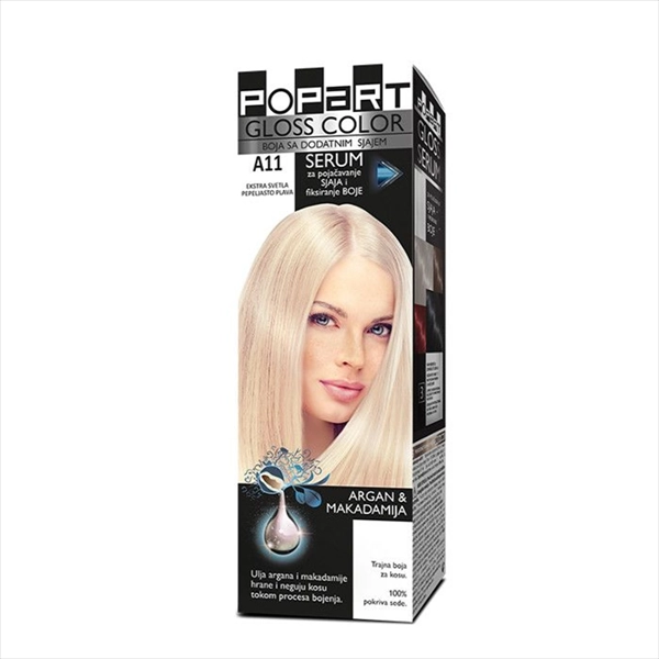 STILL POPART GLOSS COLOR BOJA ZA KOSU A11 EXTRA SVETLO PEPELJ.PLAVA