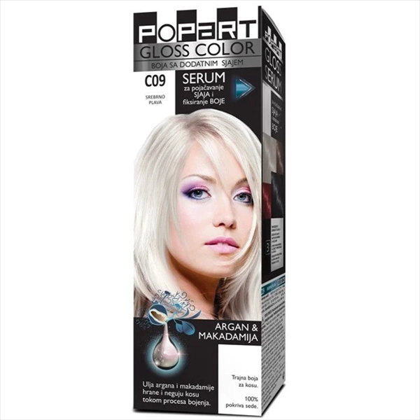 STILL POPART GLOSS COLOR BOJA ZA KOSU C09 SREBRNO PLAVA