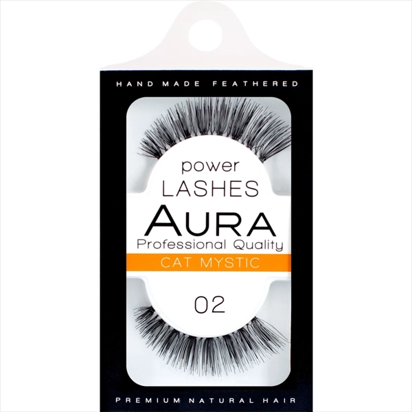 AURA VEŠTAČKE TREPAVICE POWER LASHES 02 CAT MYSTIC