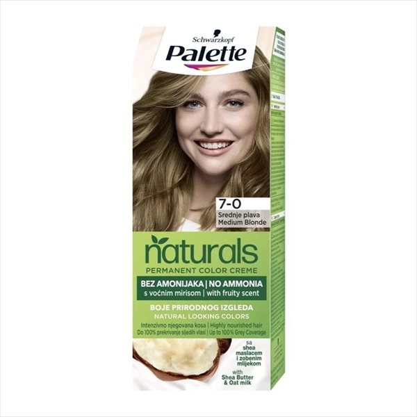 PALETTE NATURALS COLOR BOJA ZA KOSU 400 (7-0) SREDNJE PLAVA