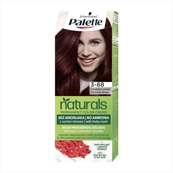 PALETTE NATURALS COLOR BOJA ZA KOSU 868 (3-68) ČOKOLADNO SMEĐA