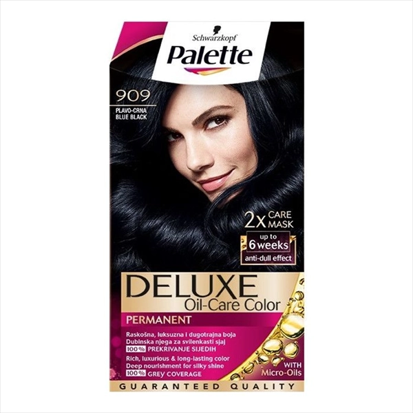 PALETTE DELUXE BOJA ZA KOSU 1-1 (909) PLAVO-CRNA
