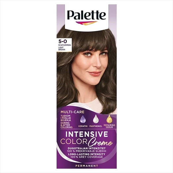 PALETTE INTENSIVE COLOR CREME BOJA ZA KOSU 5-0 (N4) SVETLOSMEĐA