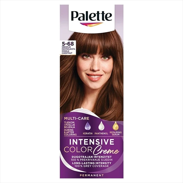 PALETTE INTENSIVE COLOR CREME BOJA ZA KOSU 5-68 (R4) SRED. KESTENJASTA