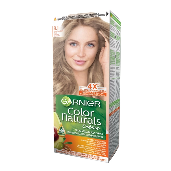 GARNIER COLOR NATURALS BOJA ZA KOSU 8.1 SVETLO PEPELJASTO PLAVA