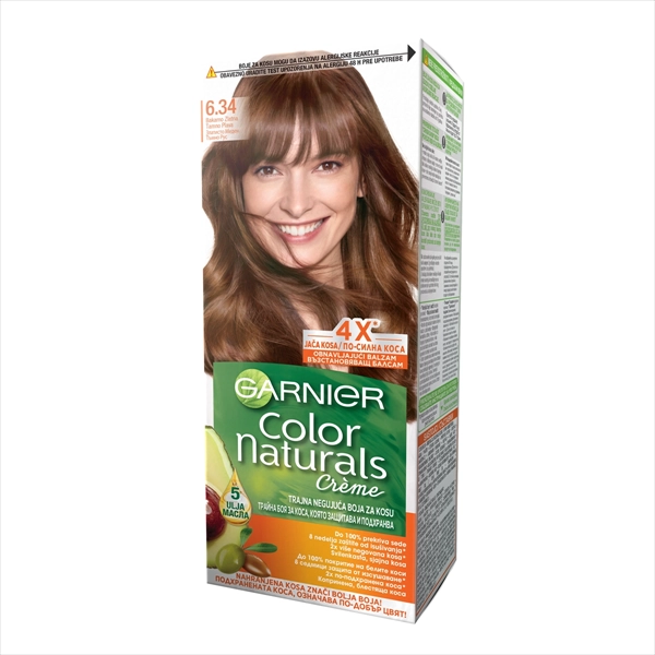 GARNIER COLOR NATURALS BOJA ZA KOSU 6.34 BAKARNO ZLATNO TAMNO PLAVA