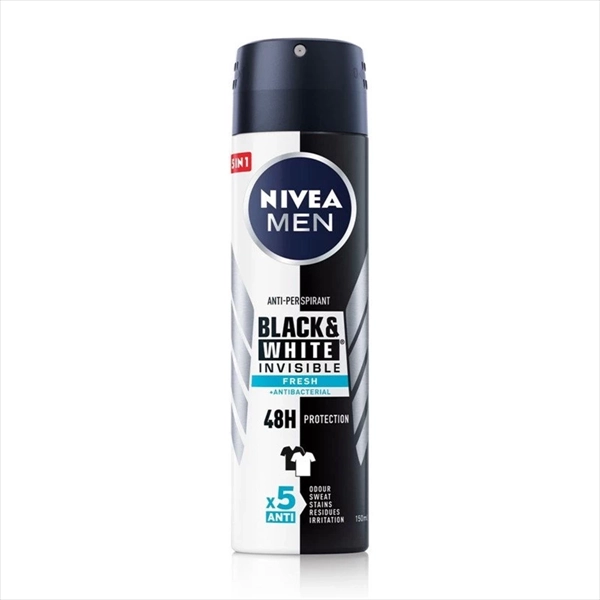 NIVEA MEN DEO SPREJ BLACK&WHITE INVISIBLE FRESH 150ML
