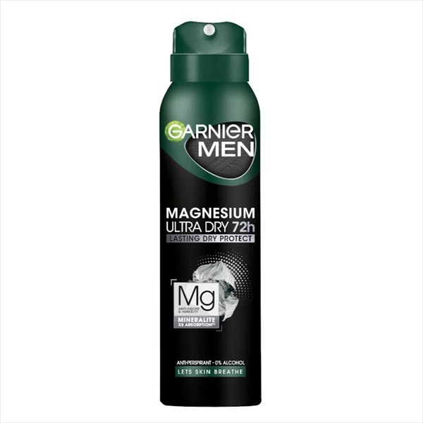GARNIER MEN DEO SPREJ MAGNESIUM ULTRA DRY 150ML
