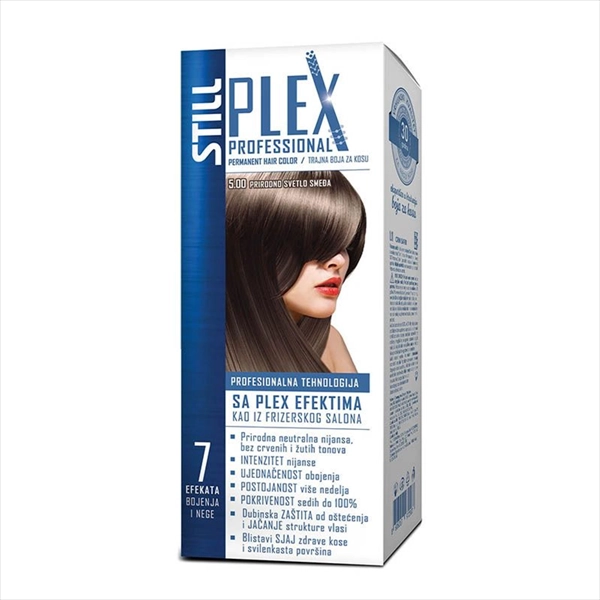 STILL PLEX PROFESSIONAL BOJA ZA KOSU 5.00 PRIRODNO SVETLO SMEĐA