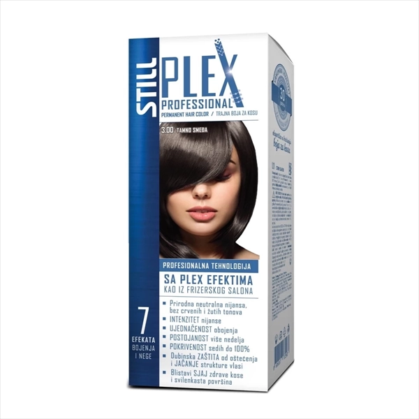STILL PLEX PROFFESIONAL BOJA ZA KOSU 3.00 TAMNO SMEĐA