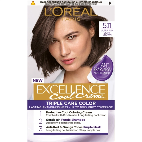 L'OREAL BOJA ZA KOSU EXCELLENCE 5.11 ULTRA ASH LIGHT BROWN