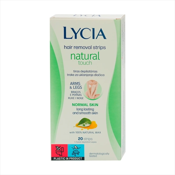 LYCIA TRAKE ZA DEPILACIJU RUKU I NOGU NATURAL TOUCH 20KOM
