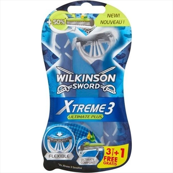 WILKINSON JEDNOKRATNI BRIJAČ XTREME 3 ULTIMATE PLUS 3+1KOM