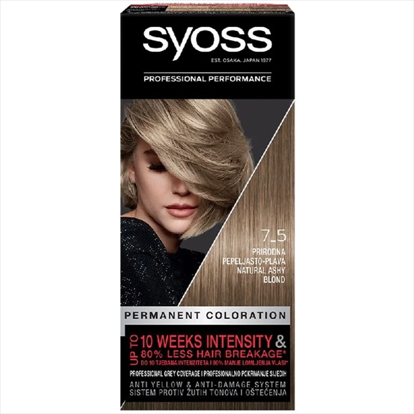 SYOSS BOJA ZA KOSU 7-5 PRIRODNO PEPELJASTO PLAVA
