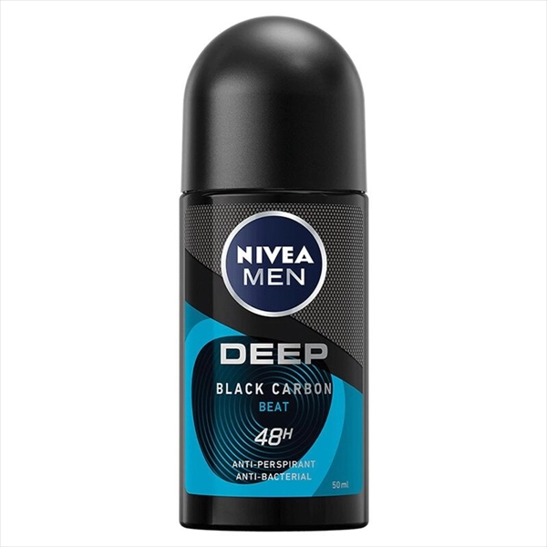 NIVEA MEN DEO ROLL-ON DEEP BLACK CARBON BEAT 50ML