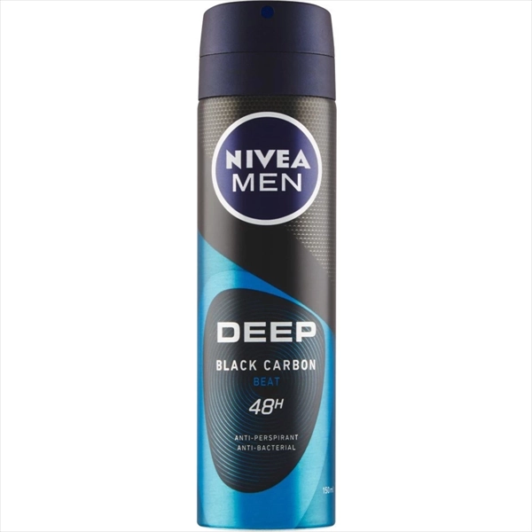 NIVEA MEN DEO SPREJ DEEP BEAT BLACK CARBON 150ML