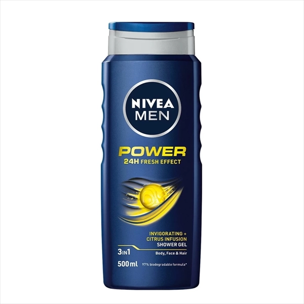 NIVEA MEN GEL ZA TUŠIRANJE POWER FRESH 500ML