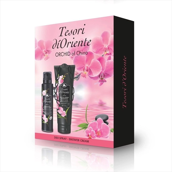 TESORI D' ORIENTE SET ORCHIDEA WOMEN (DEO SPR. 150ML + GEL TUŠ. 250ML)