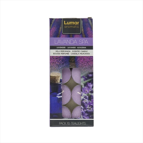 LUMAR MIRISNE ČAJNE SVEĆE LAVANDA 10KOM