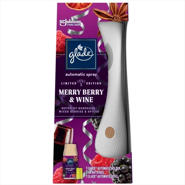 GLADE AUTOMATIK SPREJ KOMPLET OSVEŽIVAČ PROSTOR MERRY BERRY&WINE 269ML