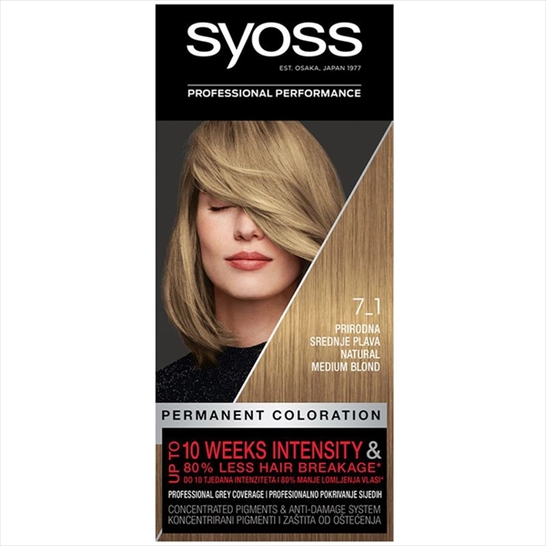 SYOSS BOJA ZA KOSU 7-1 PRIRODNA SREDNJE PLAVA