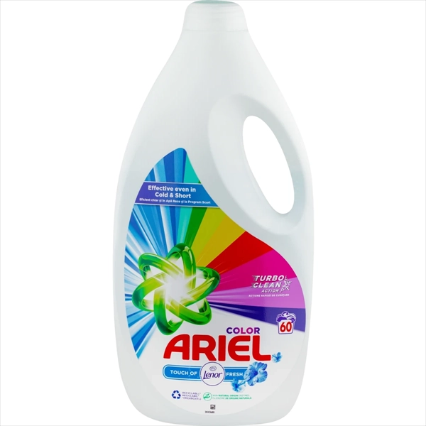 ARIEL TEČNI DETERDŽENT ZA VEŠ COLOR TOUCH OF LENOR 60 PRANJA 3L