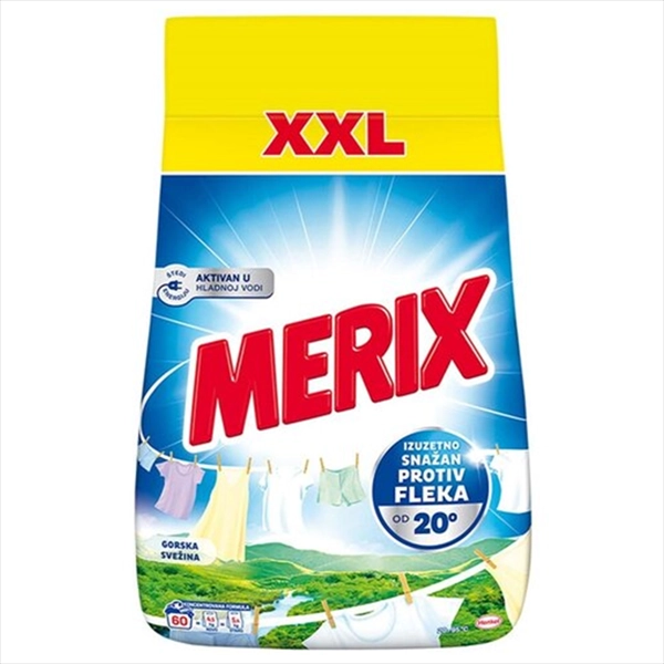 MERIX PRAŠKASTI DETERDŽENT ZA VEŠ GORSKA SVEŽINA 60 PRANJA 4.5KG