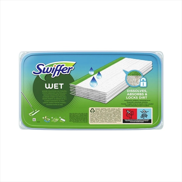 SWIFFER DOPUNA ZA DRY+WET KIT VLAŽNE MARAMICE ZA POD 10KOM