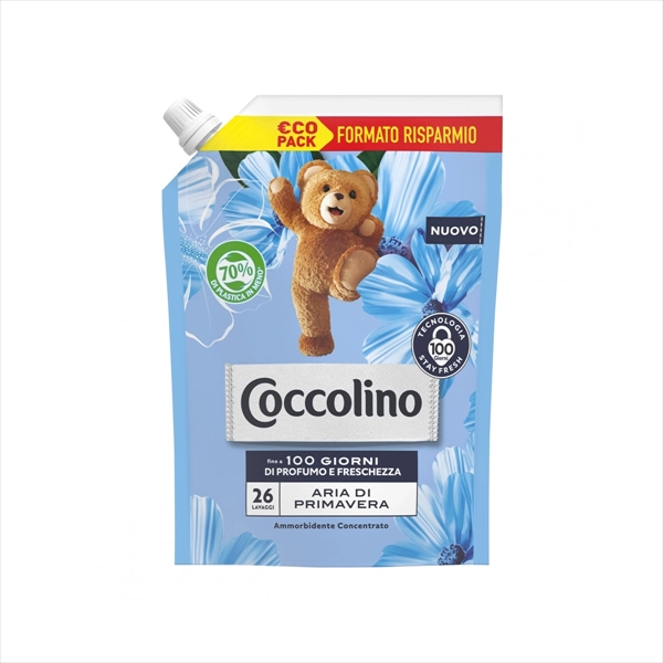 COCCOLINO OMEKŠIVAČ ZA VEŠ SPRING AIR 26 PRANJA 600ML