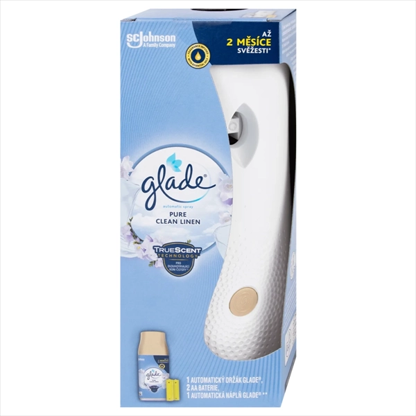 GLADE AUTOMATIK SPREJ KOMPLET OSV. PROSTORA PURE LINEN 269ML
