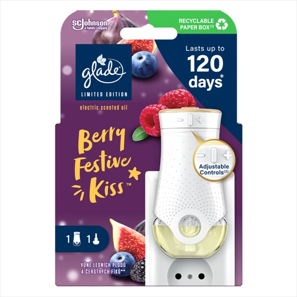 GLADE EL.ISPARIVAČ OSVEŽIVAČ PROSTORA KOMPLET BERRY KISS 20ML