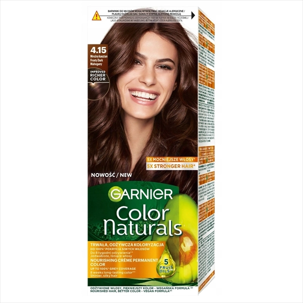 GARNIER COLOR NATURALS BOJA ZA KOSU 4.15 LEDENI TAMNI MAHAGONI