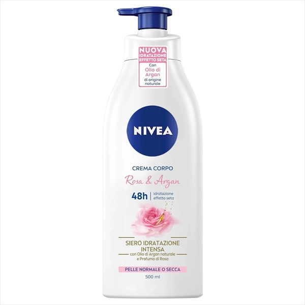NIVEA LOSION ZA TELO ROSE&ARGAN OIL PUMPICA 500ML