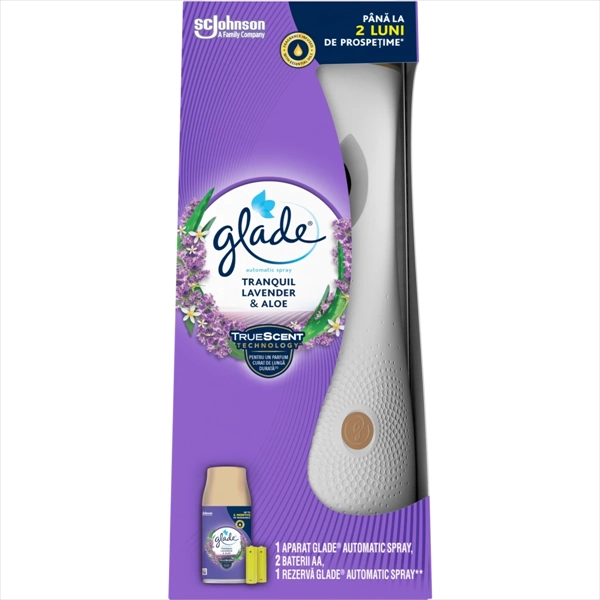 GLADE AUTOMATIK SPREJ KOMPLET OSV. PROSTORA LAVANDA&ALOE VERA 269ML