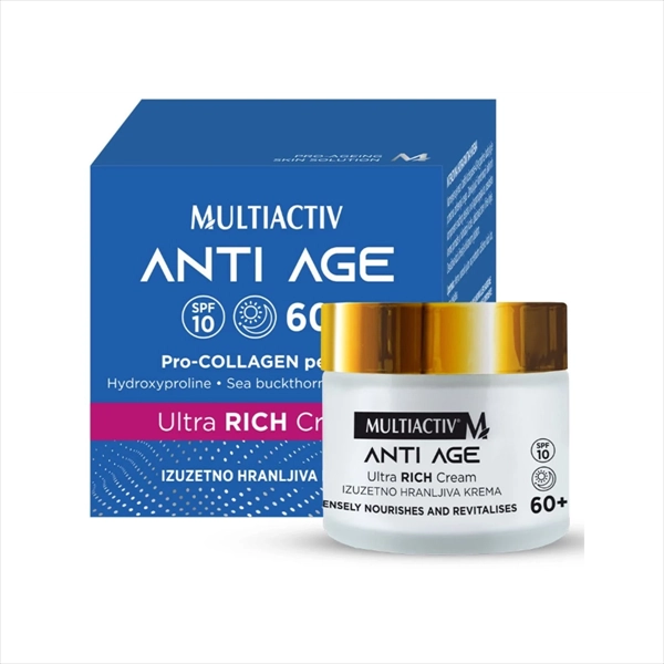 MULTIACTIV IZUZETNO HRANLJIVA KREMA ZA LICE ANTI AGE 60+ 50ML