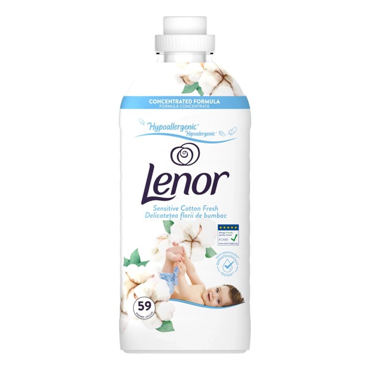 LENOR OMEKŠIVAČ ZA VEŠ SENSITIVE COTTON FRESH 59 PRANJA 1239ML