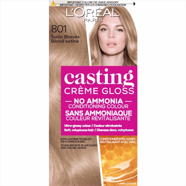 L'OREAL BOJA ZA KOSU CASTING CREME GLOSS 801 SATIN BLONDE