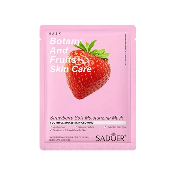 SADOER MASKA ZA LICE STRAWBERRY SOFT MOISTURIZING 1KOM