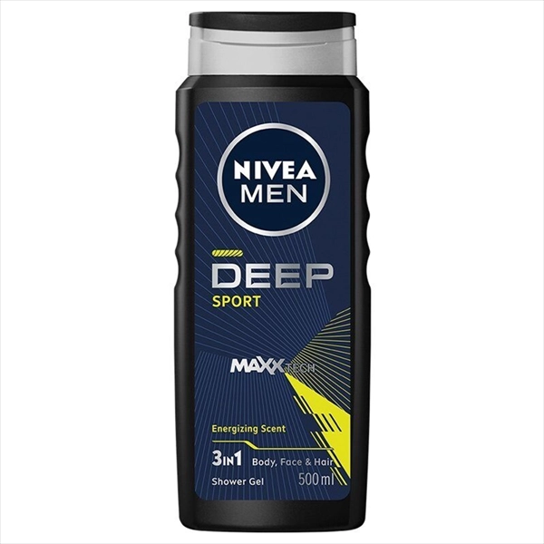 NIVEA MEN GEL ZA TUŠIRANJE DEEP SPORT 3U1 500ML