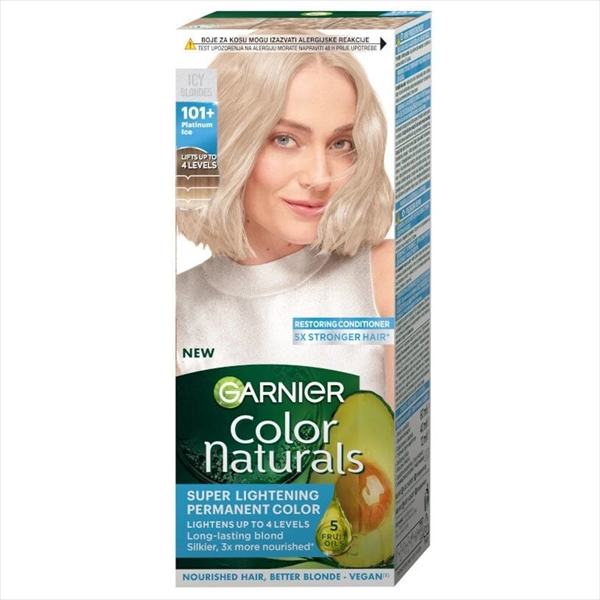 GARNIER COLOR NATURALS BOJA ZA KOSU 101+ PLATINASTO LEDENA